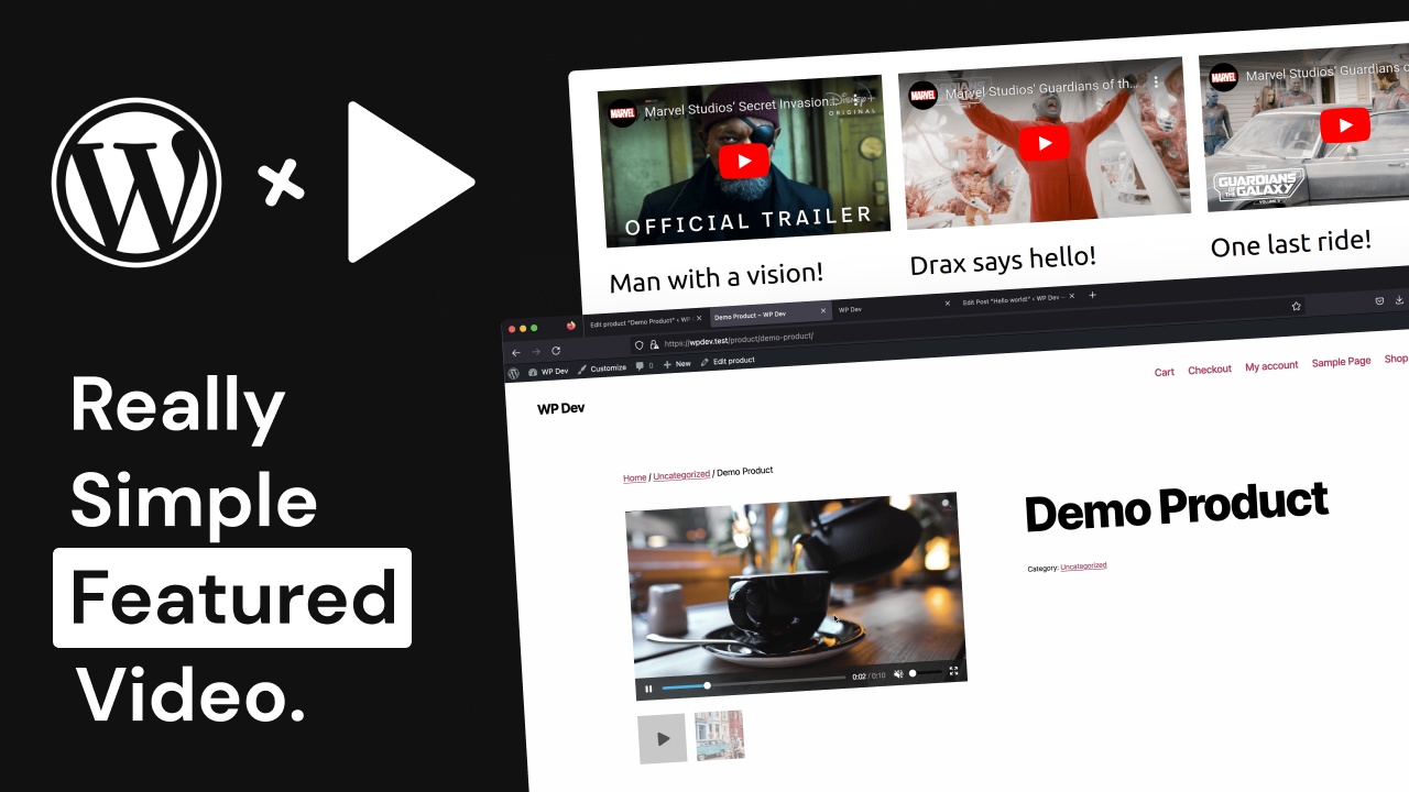Add Featured Video to WordPress Posts, Pages and WooCommerce Products